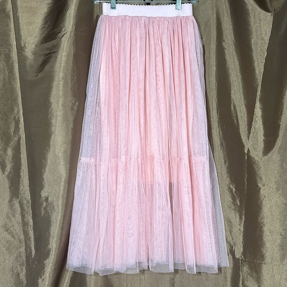 Dresses & Skirts - Handmade Pink Wrinkled tulle skirt fun and colorful